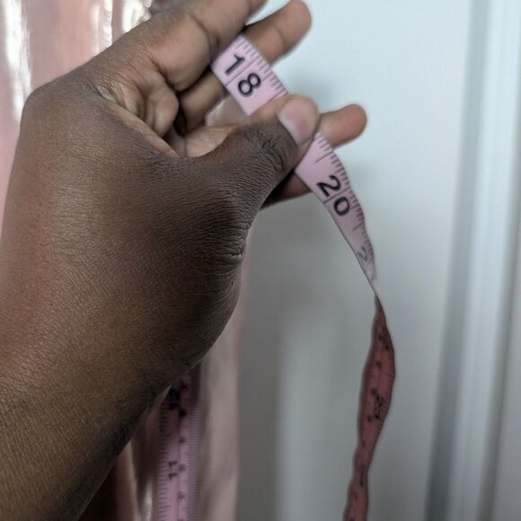 Corey Lynn Calter Dress Pink Metallic Roanne Mini Ruffle Sz M - Picture 9 of 12